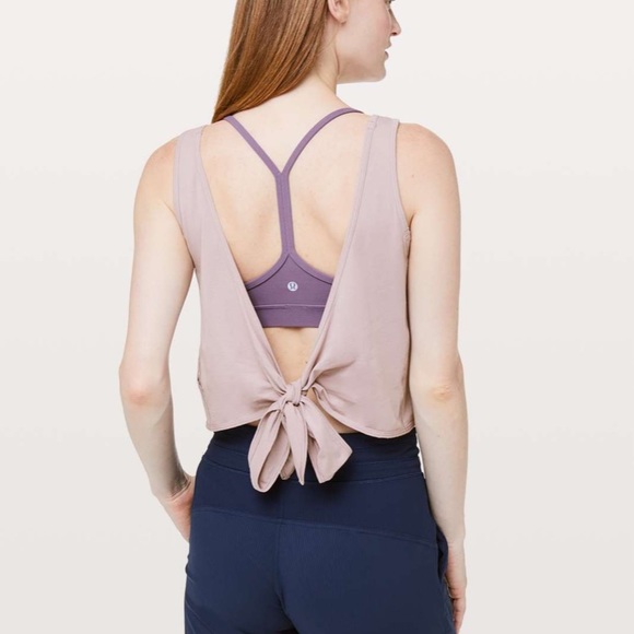 lululemon athletica Tops - Lululemon its a tie tank smoky blush NWT!